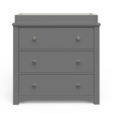 Harmony Dresser with Changing Topper - cool gray