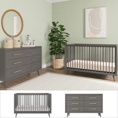 child-craft-cranbrook-2PC-nursery-set-lunar-gray