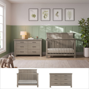 child-craft-denman-2PC-nursery-set-crescent-gray