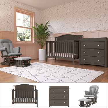 child-craft-hampton-arch-top-3PC-nursery-set-dapper-gray
