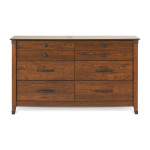 Rustic 6-Drawer Double Dresser - Discontinued