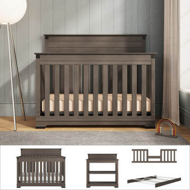 child-craft-redmond-4PC-nursery-set-dapper-gray