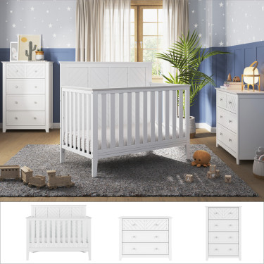 child-craft-atwood-3PC-flat-top-nursery-set-matte-white