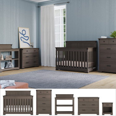 child-craft-redmond-full-panel-5PC-nursery-set-dapper-gray