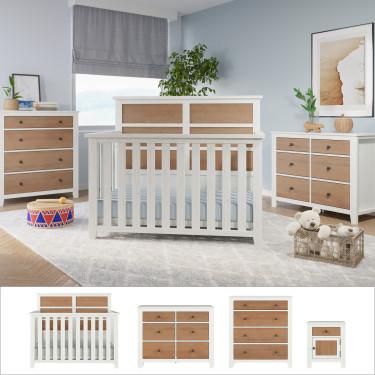 child-craft-white-brown-nursery-set-4PC