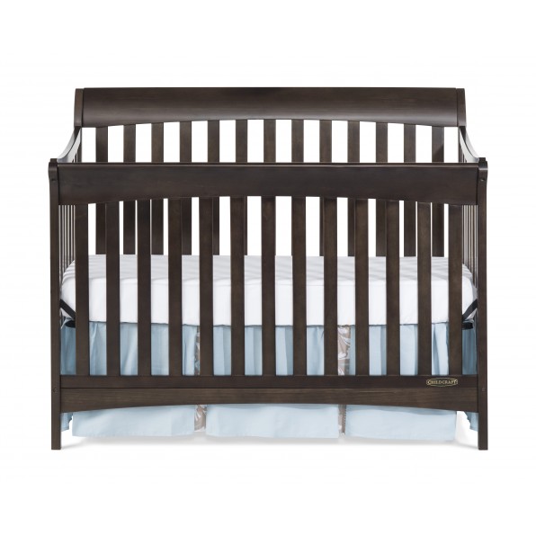 coventry full size 4 in 1 convertible child craft crib slate 76b