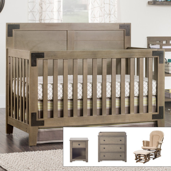 Lucas 4 Piece Nursery Furniture Set, Best Crib And Dresser Set