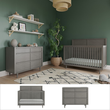 child-craft-surrey-hill-nursery-set-2PC-lunar-gray