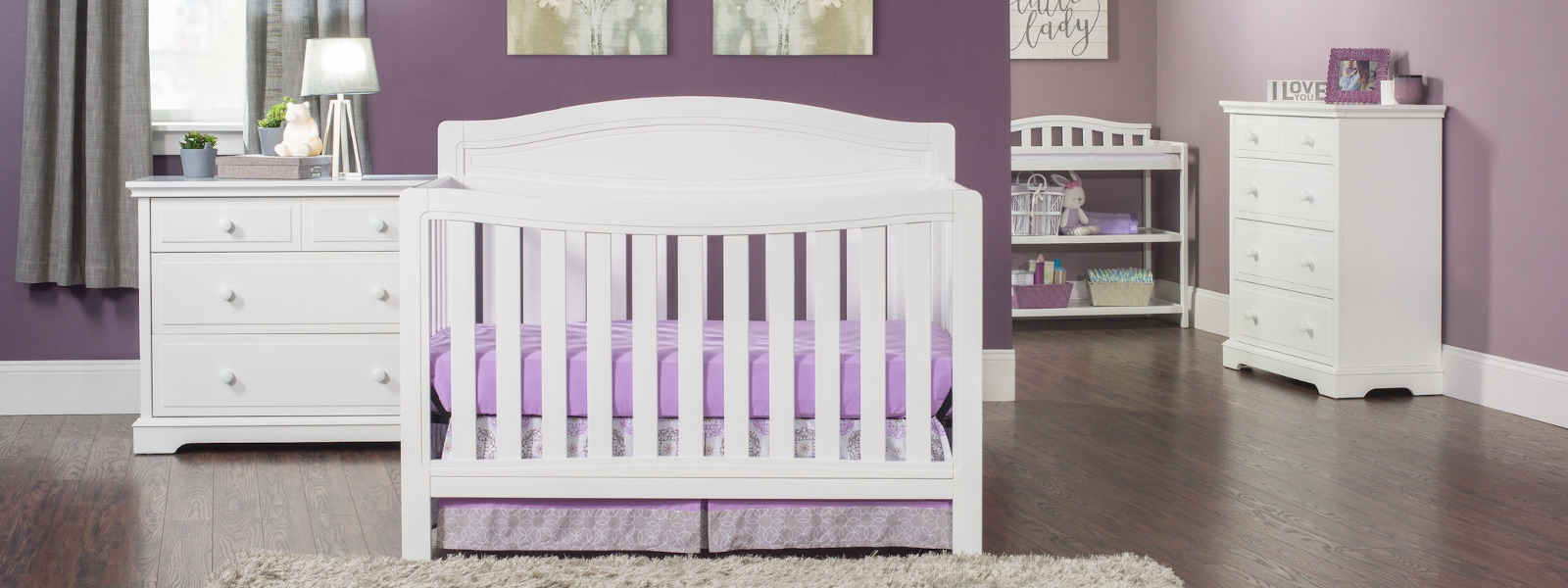 Cool Gray Child Craft Dresden 4-in-1 Convertible Crib 