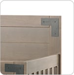 Crib materials - stained finishes, hardware details